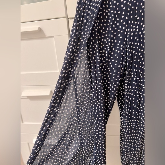 Lulu’s “Digby Navy Blue Polka Dot Flyaway Pants” - Picture 7 of 7
